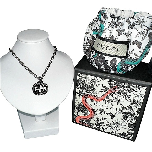 Gucci Jewelry - Gucci Interlocking GG Rope Sterling Silver Necklace Full Inclusion (NWOT)